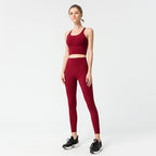Women's Yoga Set with Sports Bra and High-Waist Leggings
