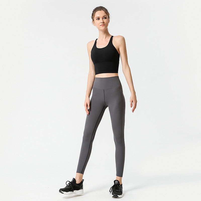 Women's Yoga Set with Sports Bra and High-Waist Leggings