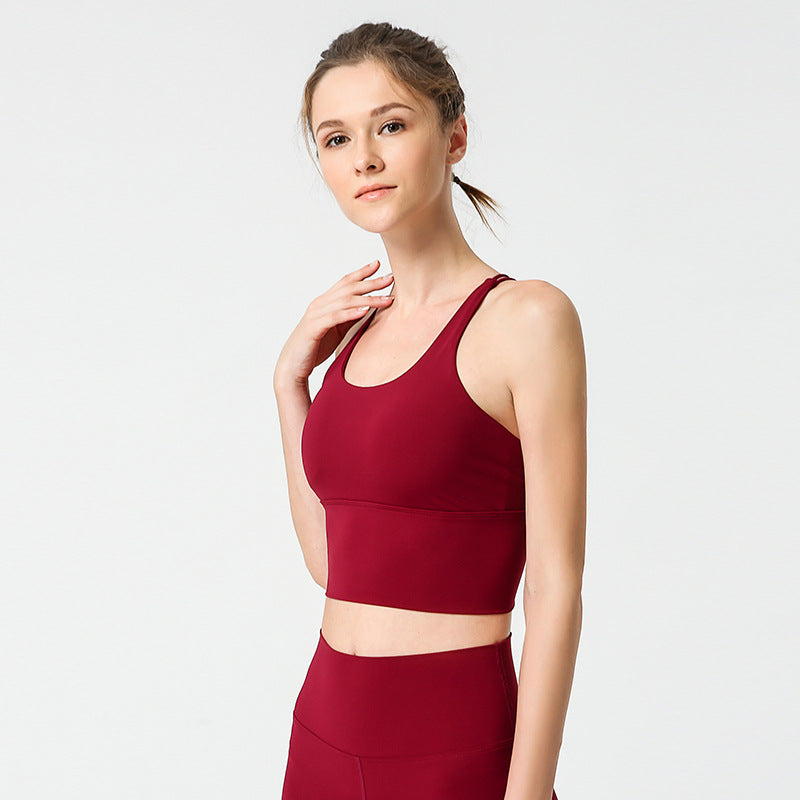 Women's Yoga Set with Sports Bra and High-Waist Leggings