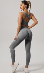 Nylon Backless Yoga Set