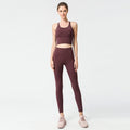 Women's Yoga Set with Sports Bra and High-Waist Leggings
